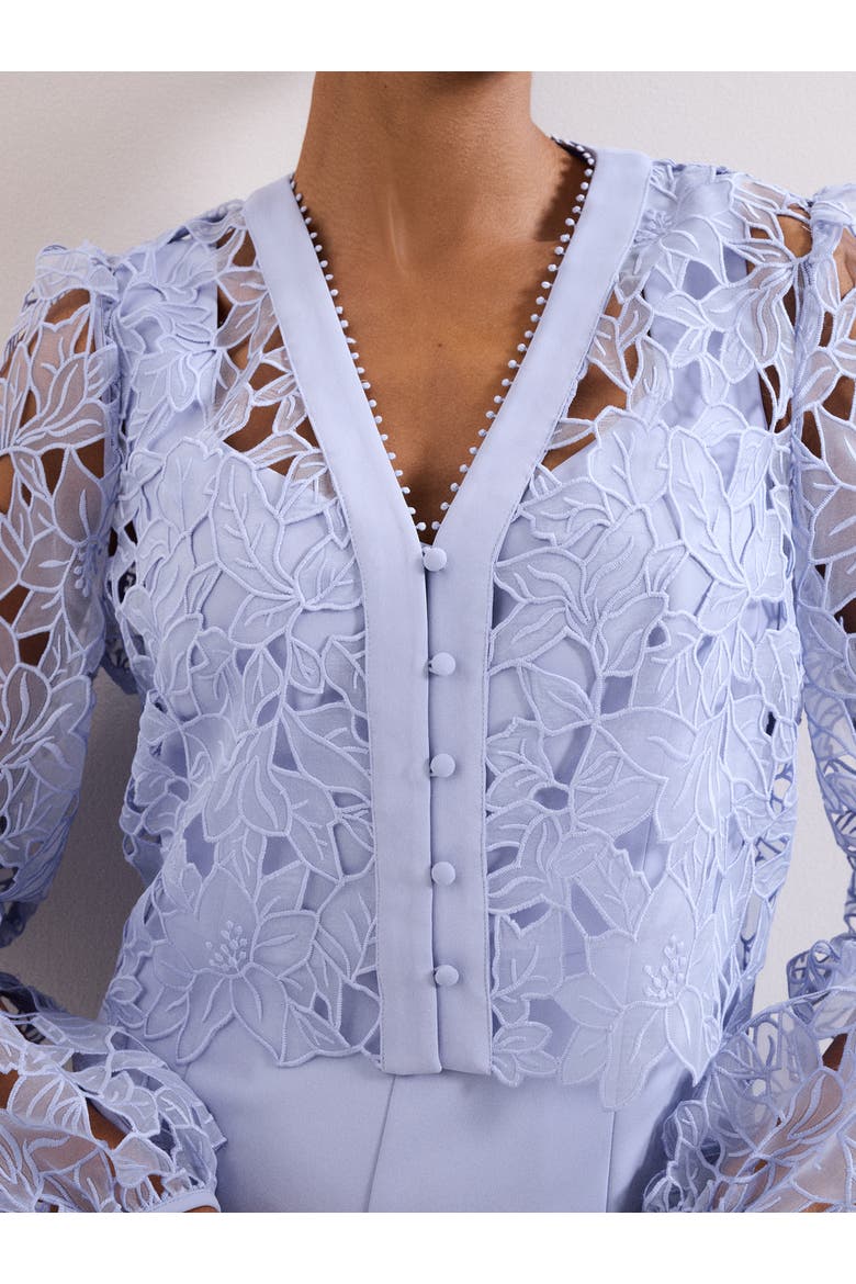 Winona Lace Jumpsuit, Alternate, color, Pale Blue