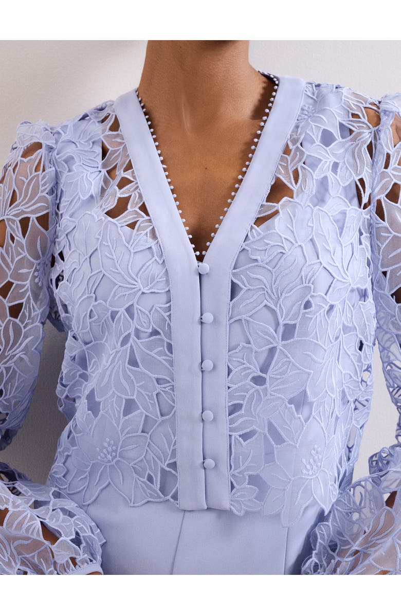 Phase Eight Winona Lace Jumpsuit, Alternate, color, Pale Blue