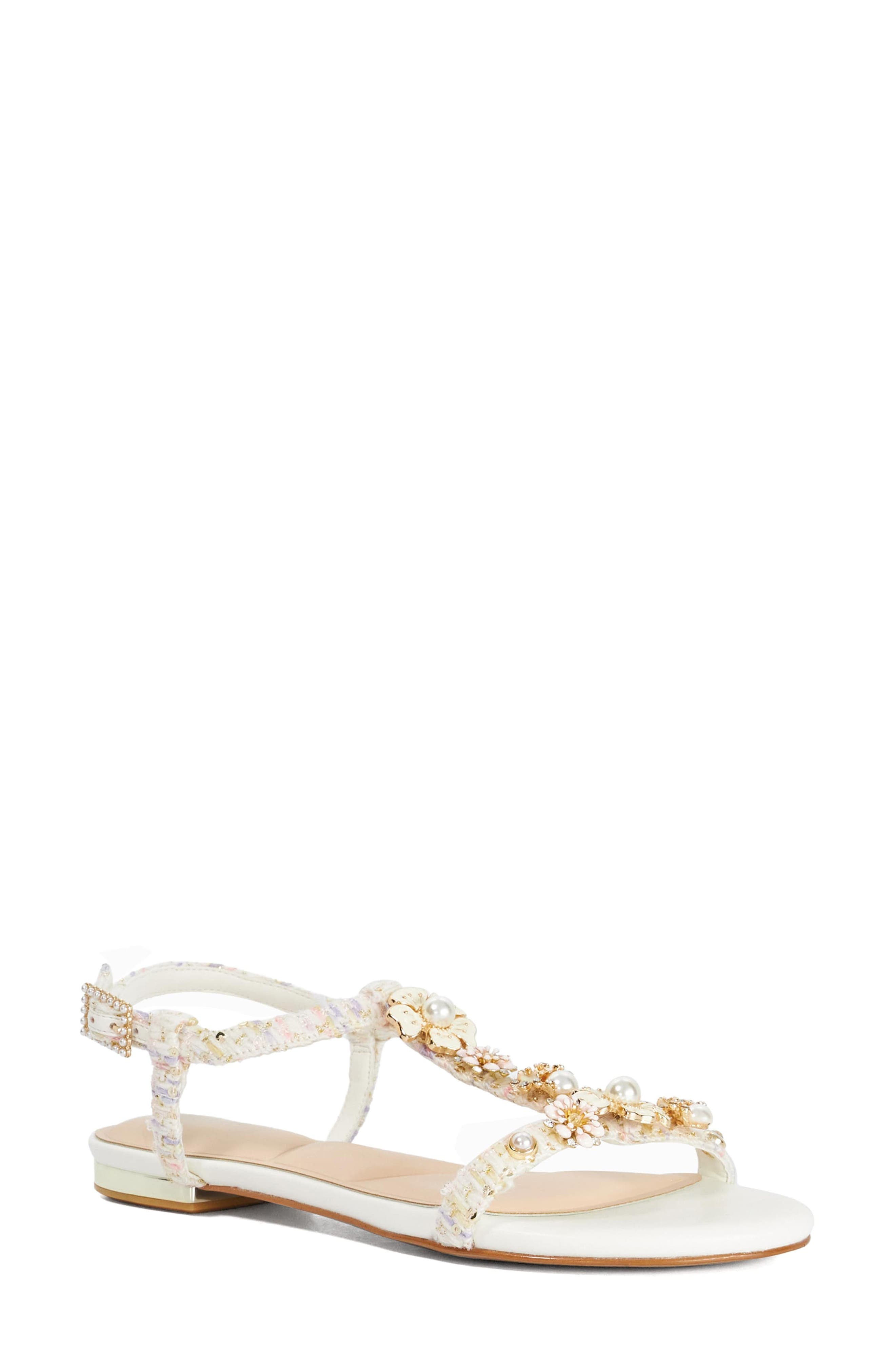 Dune London Nature Ankle Strap Sandal, Main, color, 