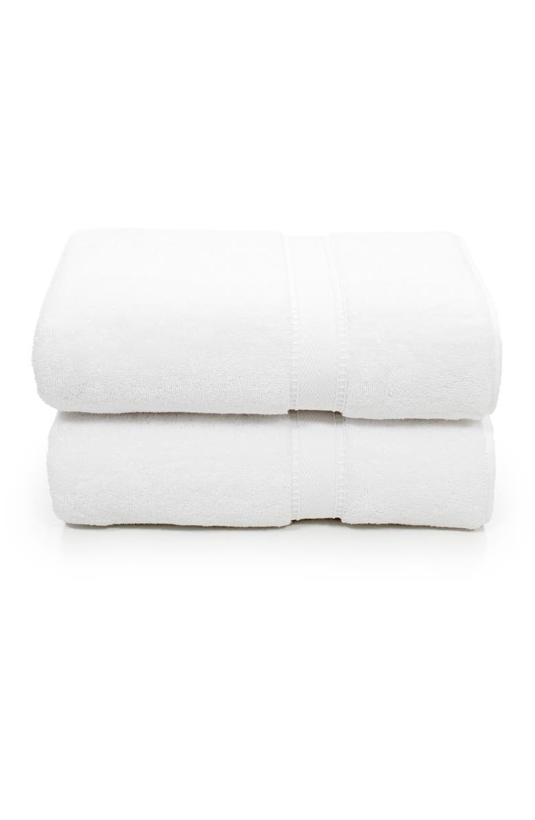 Linum Home Textiles Sinemis Terry Bath Towels - Set of 2 - White, Main, color, White