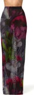 Naked Wardrobe Baroque Bloom Mesh Maxi Skirt