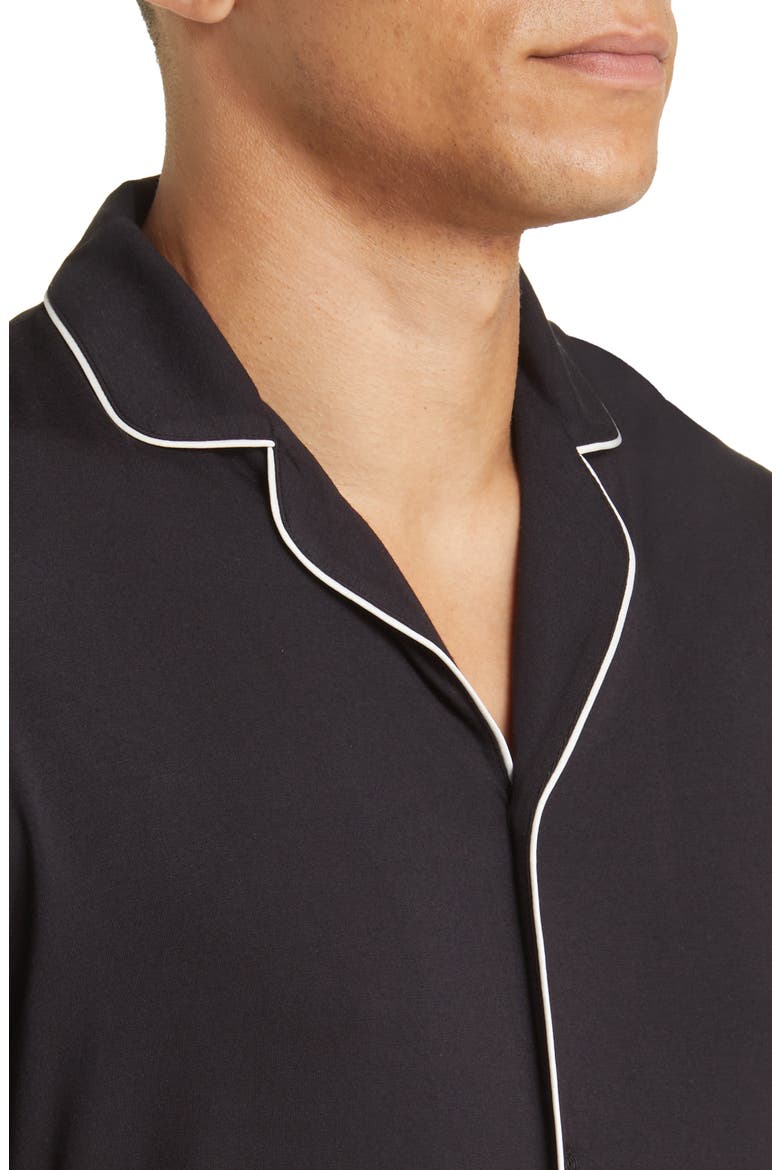 Moonlight Eco Pajamas, Alternate, color, BLACK