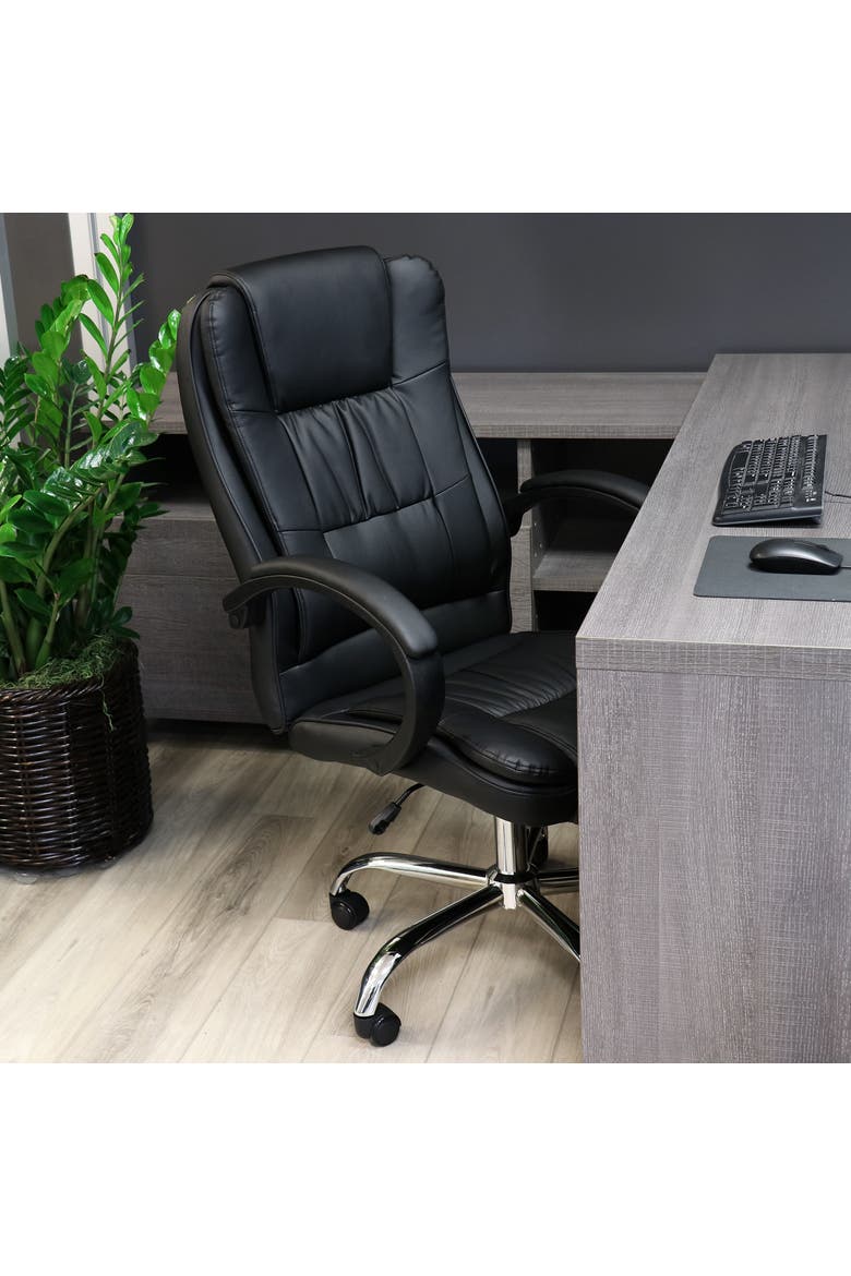 High Back Adjustable Office Chair, Alternate, color, Black