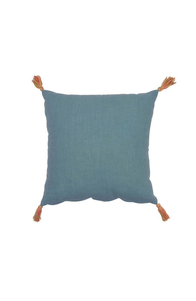 carol & frank Dhruva Graphic Print Embellished Woven Throw Pillow, 18" x 18", Alternate, color, Green