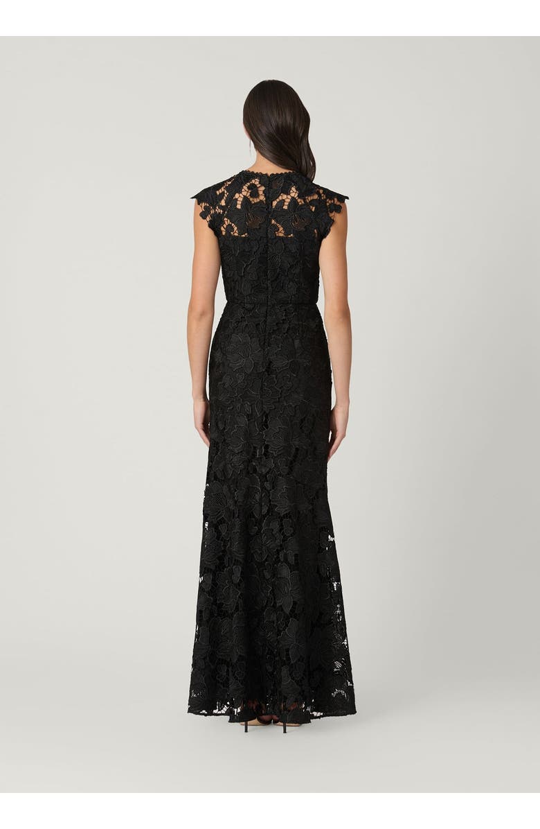 Shoshanna Midnight Midnight Lace Raven Dress, Alternate, color, Jet