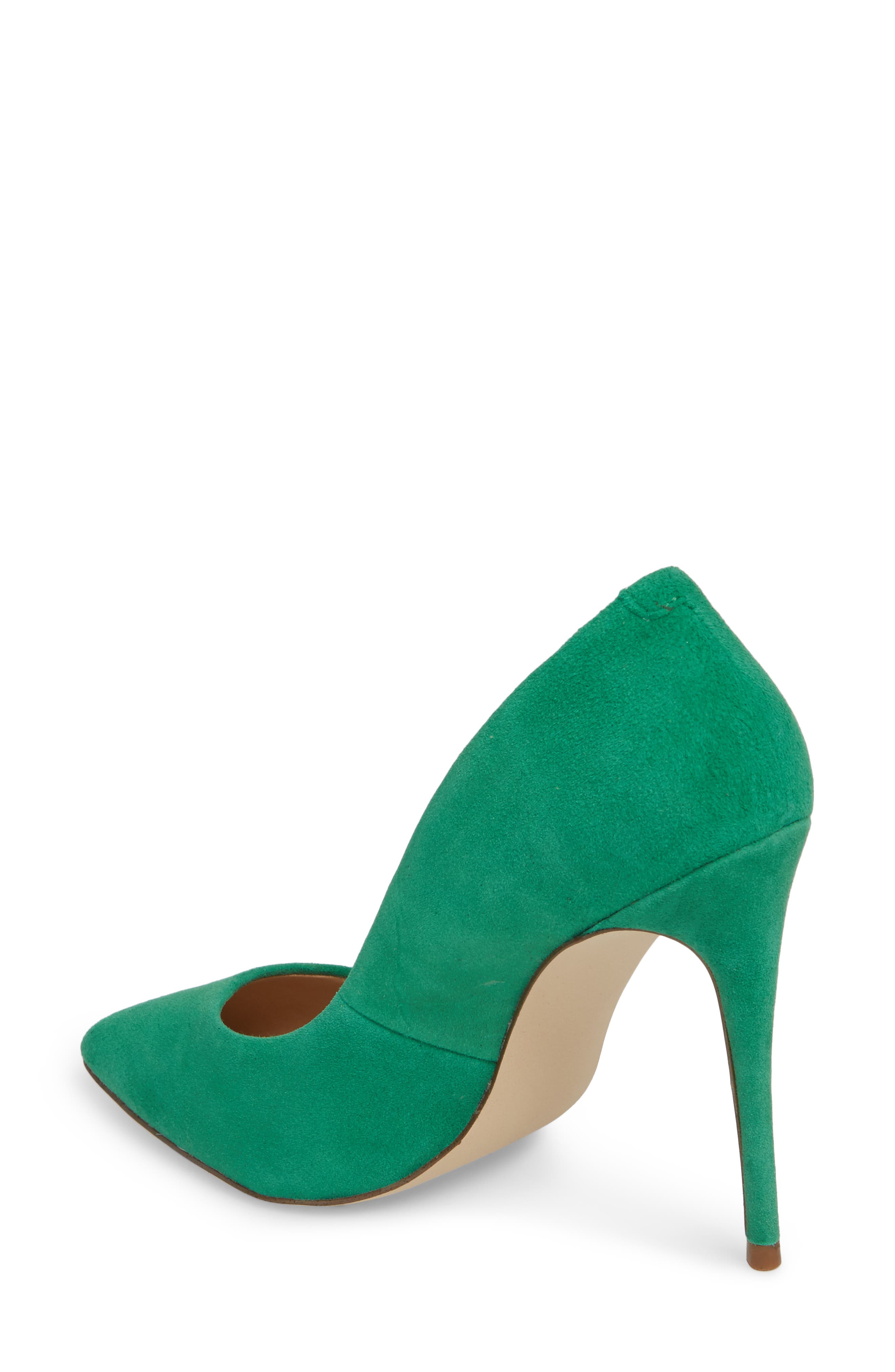 Daisie Pointy-Toe Pump, Alternate, color, GREEN SUEDE