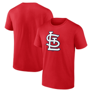 Logo Athletic Men's Logo Athletic Red St. Louis Cardinals Official Logo T-Shirt
