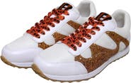 CUCE Women's Cuce  White Cincinnati Bengals Glitter Sneakers