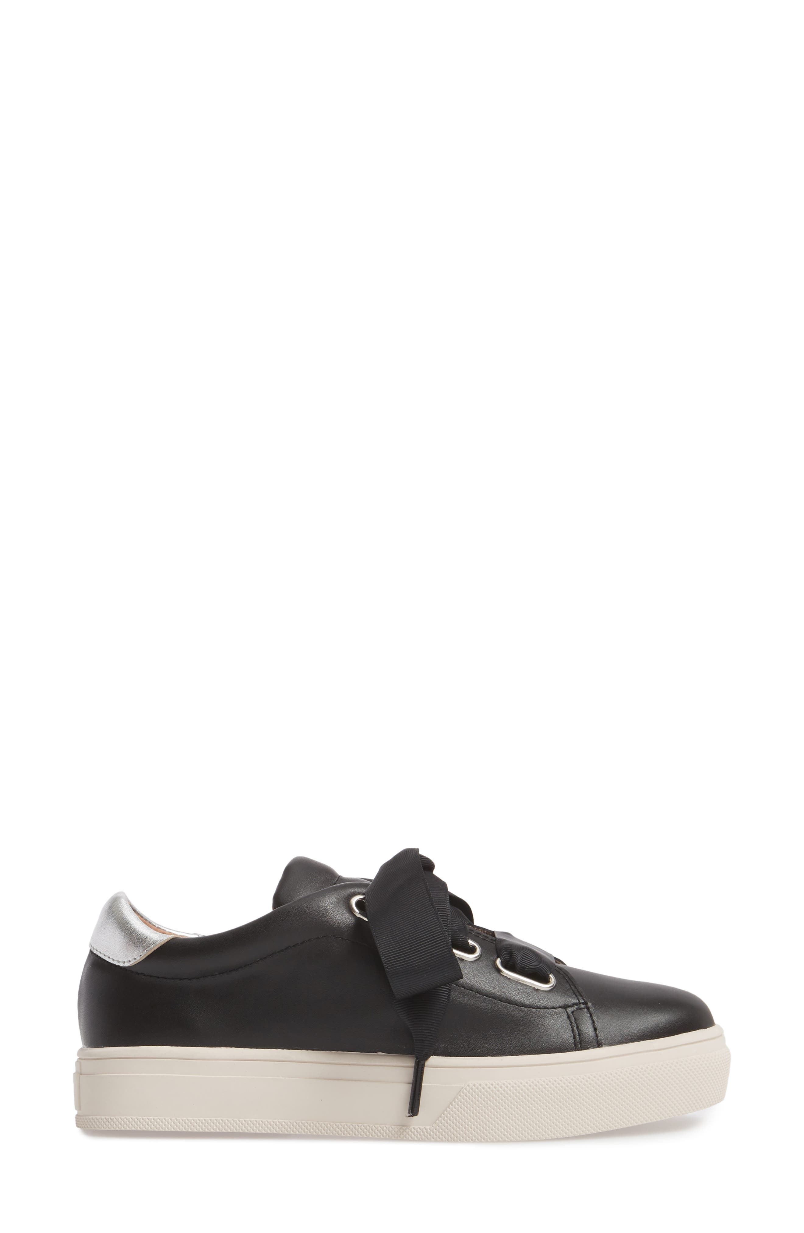 Carter Sneaker, Alternate, color, BLACK LEATHER