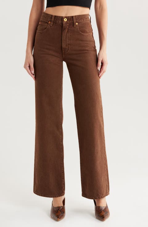 Grace High Waist Wide Leg Jeans (Northern Cedar)