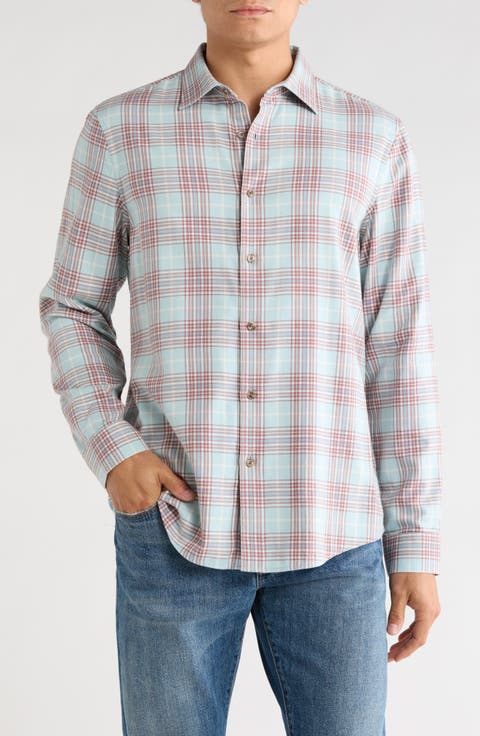 Flannel Button-Up Shirt