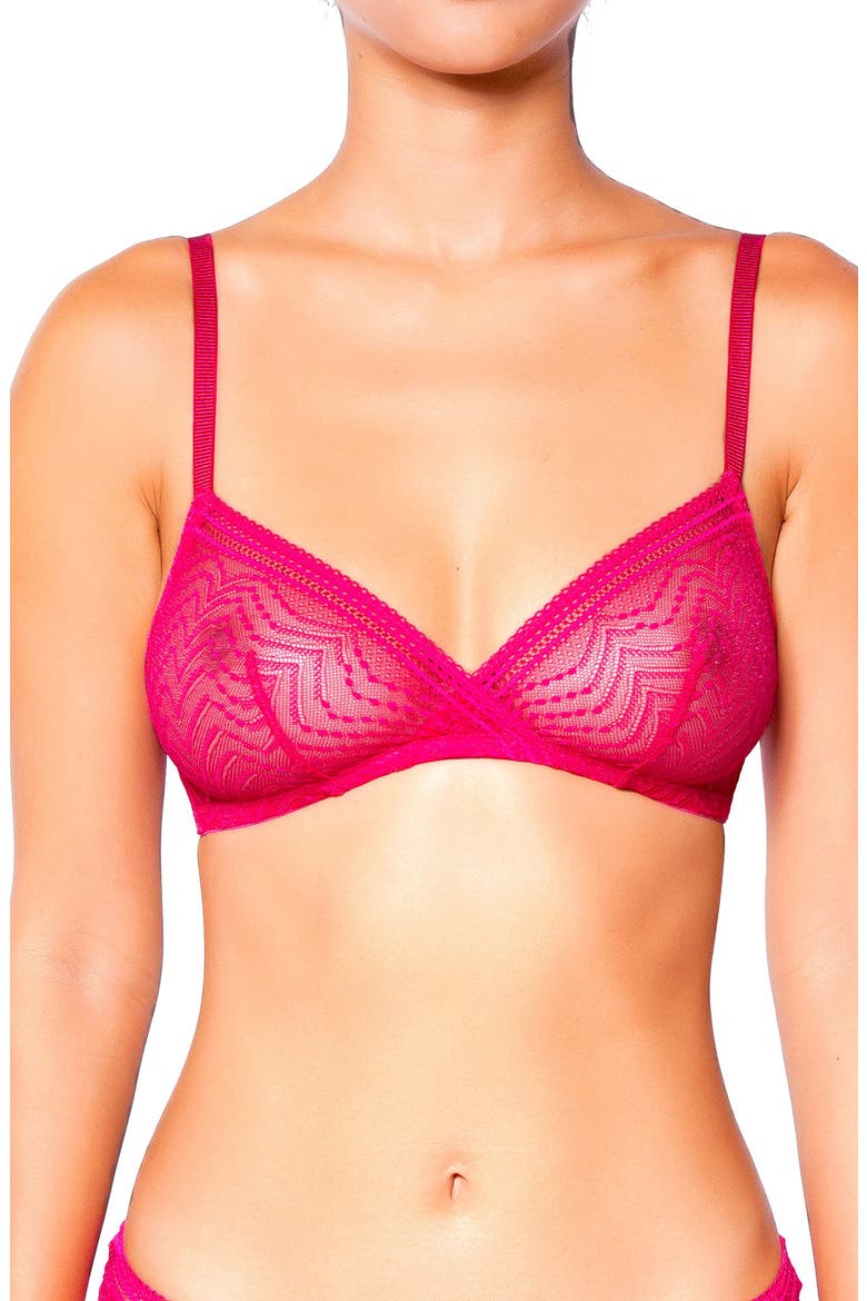 Eclantante Lace Bra, Alternate, color, FUSHIA