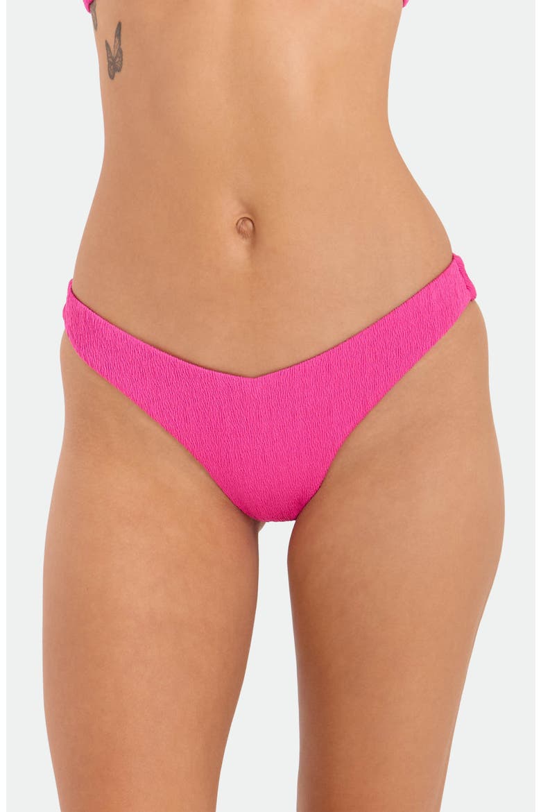 Pucker Up '90s V-Cut Bikini Bottoms, Main, color, BRIGHT FUCHSIA