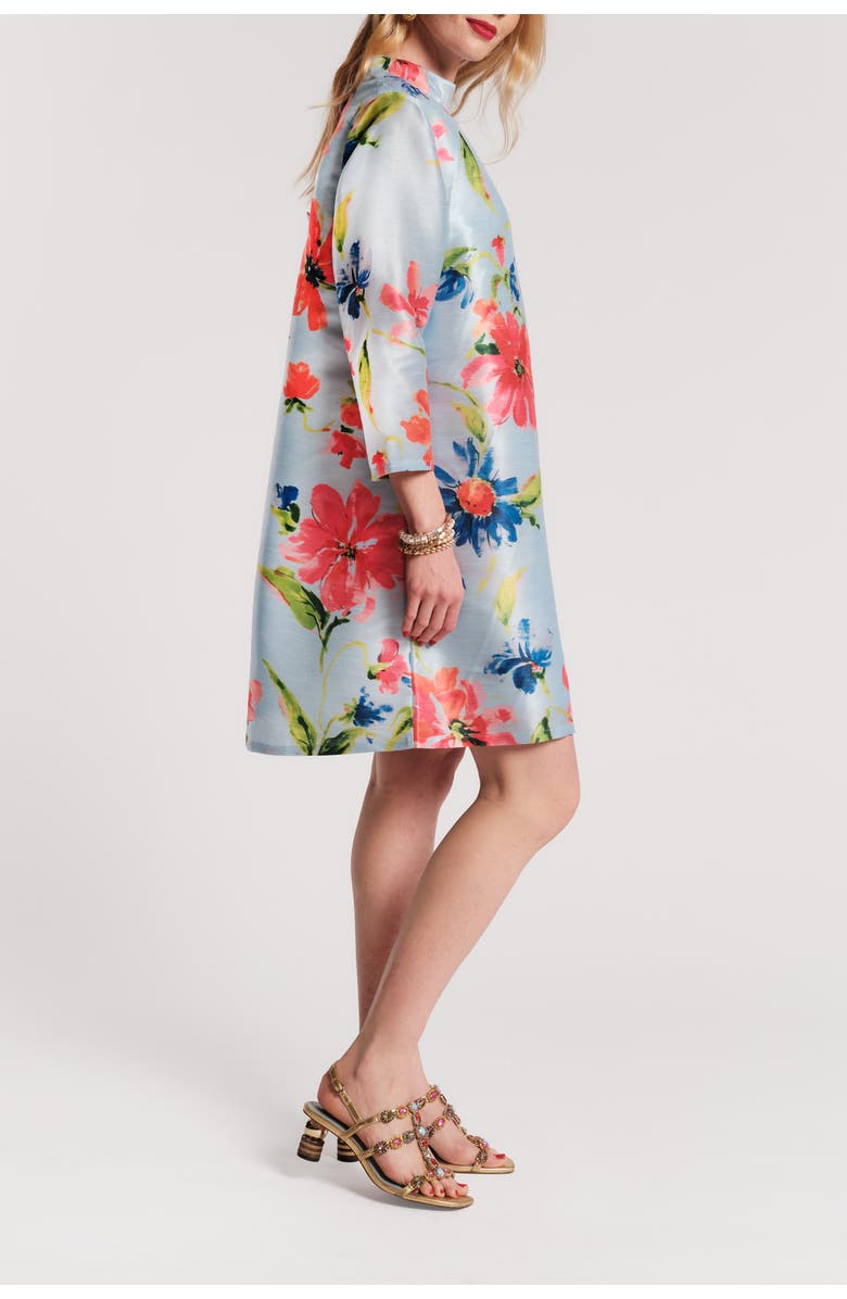 Frances Valentine Diplomat Mini Dress Georgia Print, Alternate, color, Light Blue/Multi