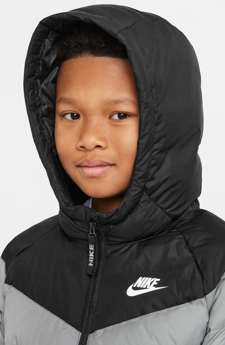 Nike Kids' Hooded Puffer Jacket, Alternate, color,