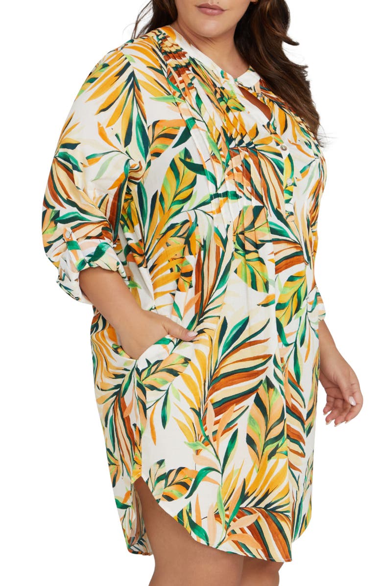 Artesands Gershwin Cover-Up Shirtdress, Alternate, color, 