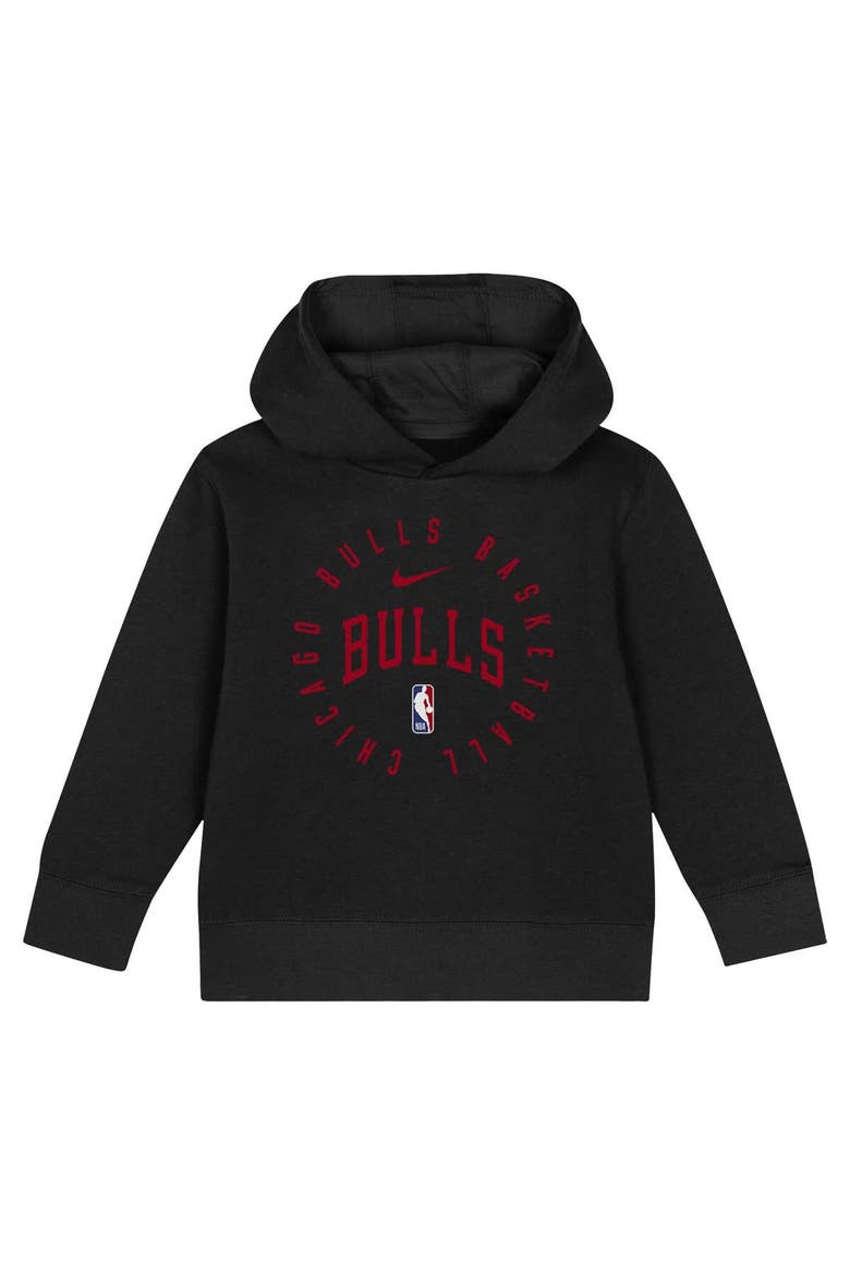 Toddler Nike Black Chicago Bulls Practice Club Pullover Hoodie and Sweatpants Set, Alternate, color, Black