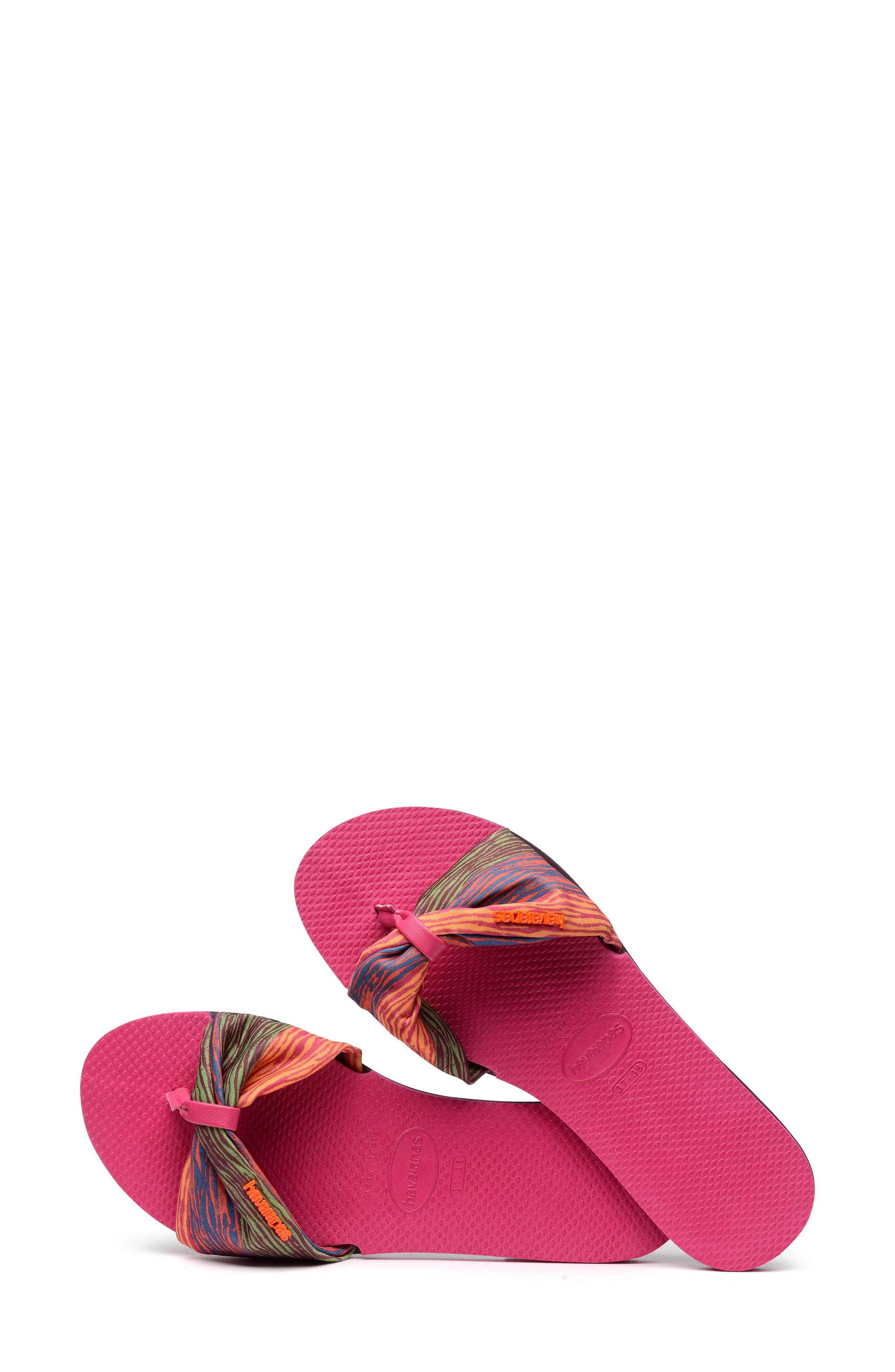 You Saint Tropez Sandal, Alternate, color, PINK ELECTRIC