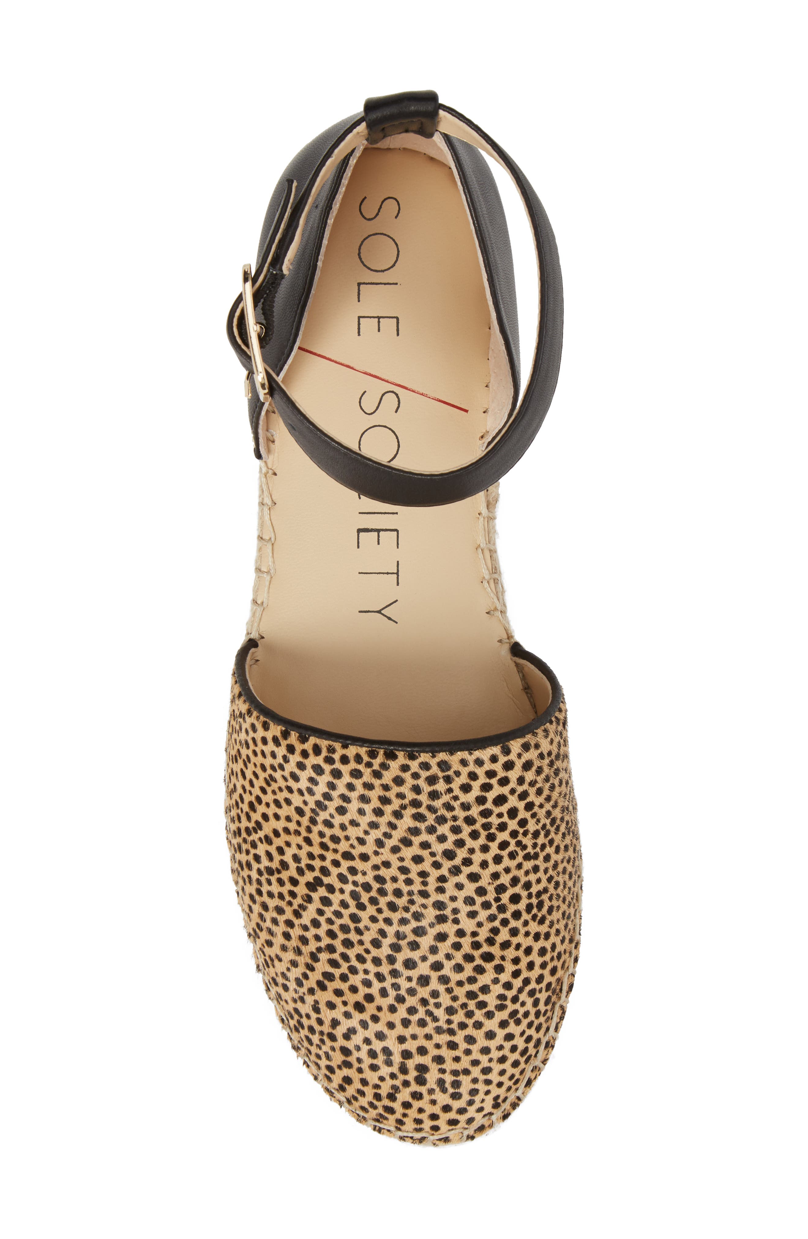 Stacie Genuine Calf Hair Espadrille Sandal, Alternate, color, DOTTED HAIRCALF