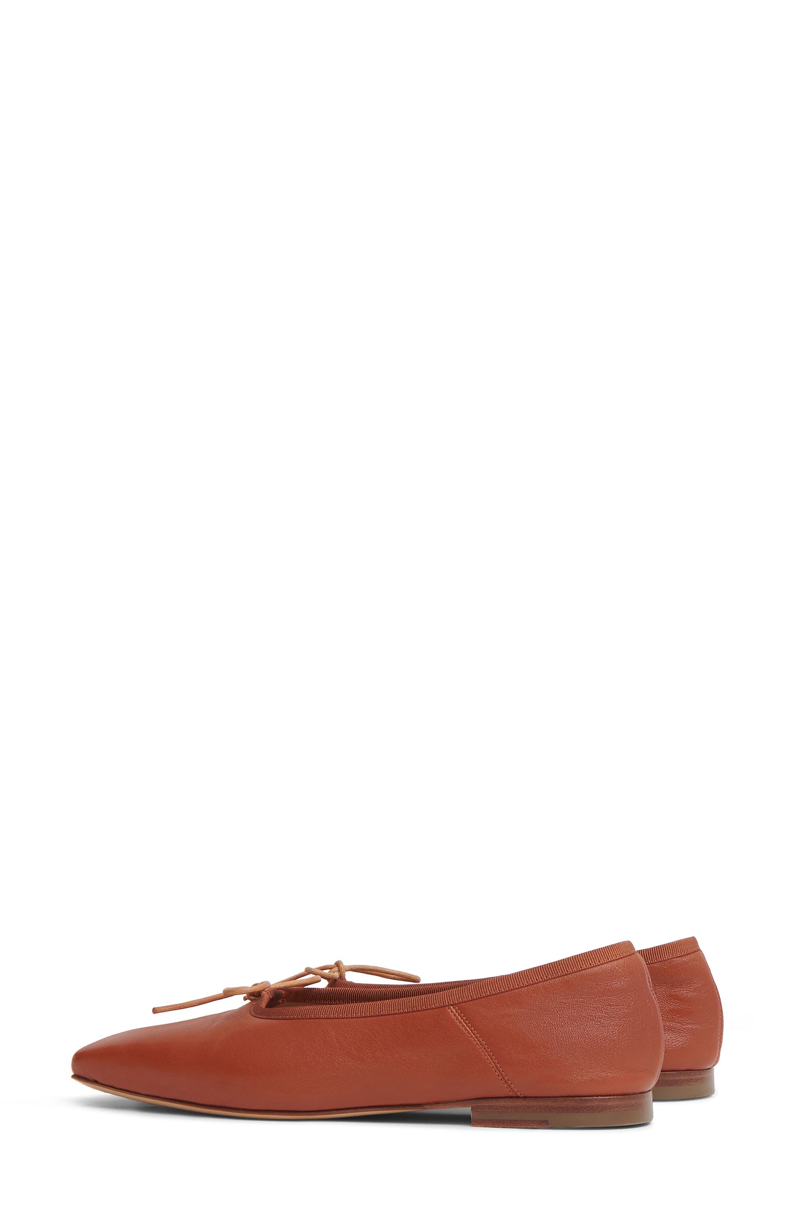 Square Toe Ballerina Flat, Alternate, color, MAPLE