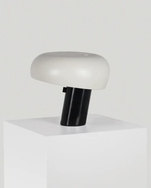 Brightech Kingpin 10" Modern Led Table Lamp With Marble Base & Dimmer In Classic Black