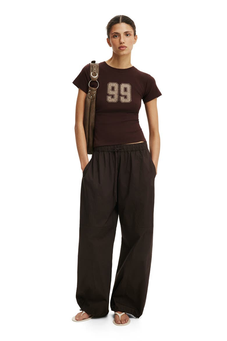 Women's The Tiny Graphic Tee, Alternate, color, 99  Dark Oak