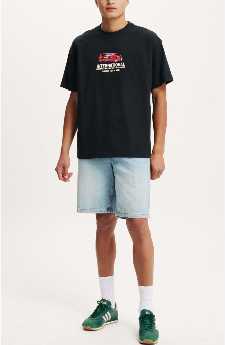 Cotton On Men's Box Fit Graphic T-Shirt, Alternate, color, Black International