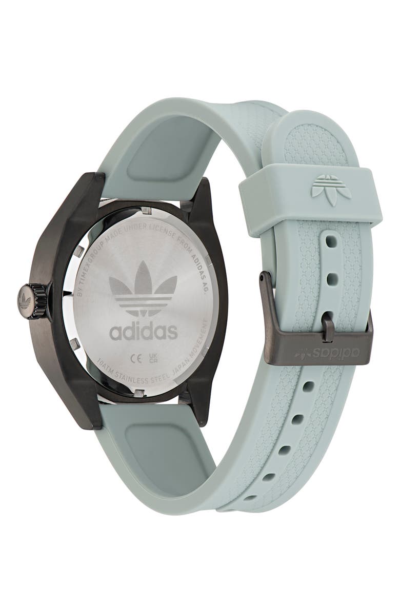 adidas Edition Two Silicone Strap Watch, 42mm, Alternate, color,