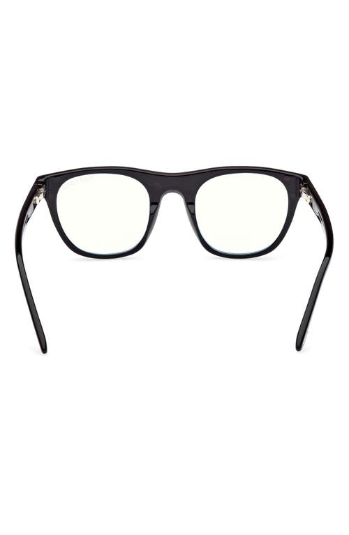 Tom Ford 51mm Square Blue Light Blocking Optical Glasses