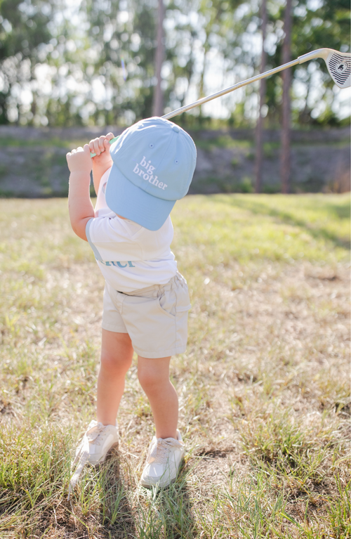 Bits & Bows Big Brother Twill Baseball Hat In Blue