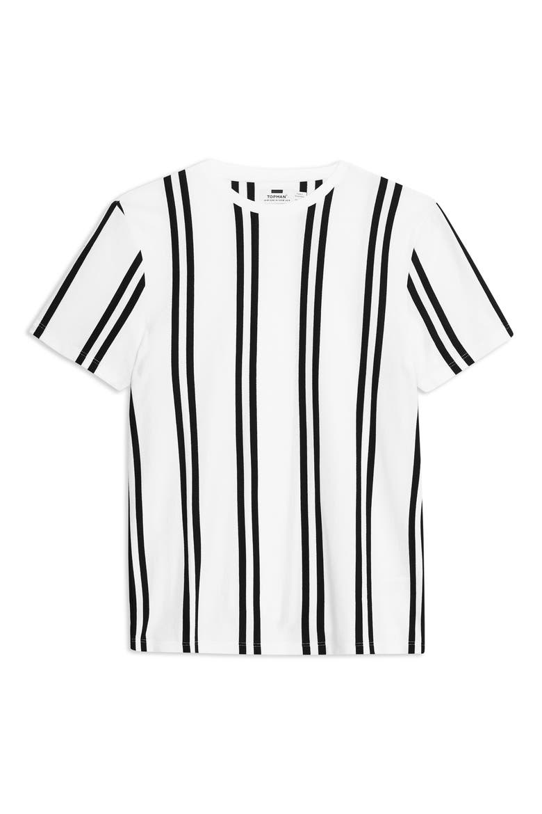 Luke Stripe Classic T-Shirt, Alternate, color, WHITE MULTI