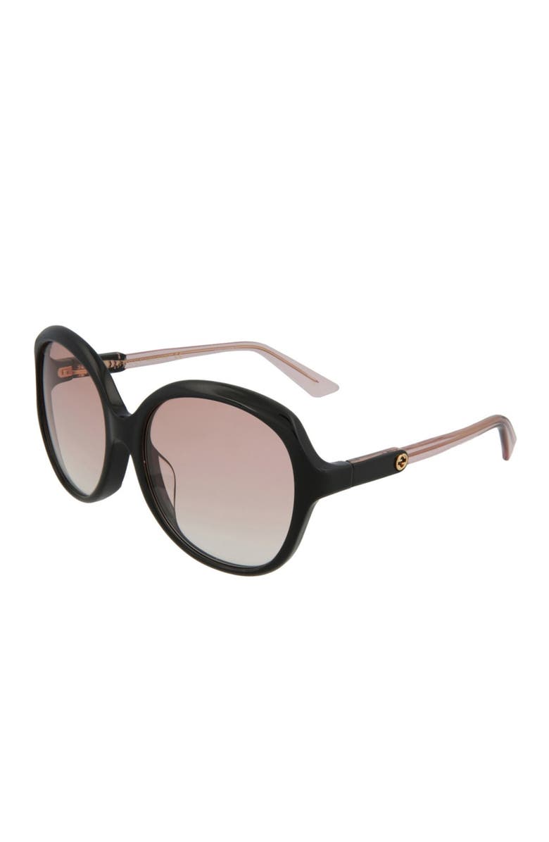 Gucci 58mm Core Oversized Sunglasses, Alternate, color, 