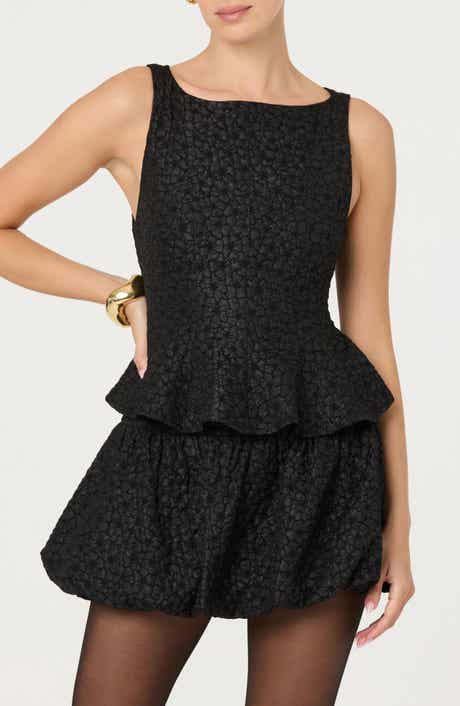 ASTR the Label Alea Sleeveless Peplum Top