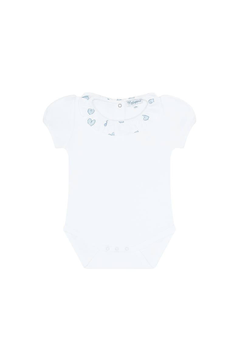 Nellapima Blue Heart Print bodysuit Set - Baby, Alternate, color, Blue
