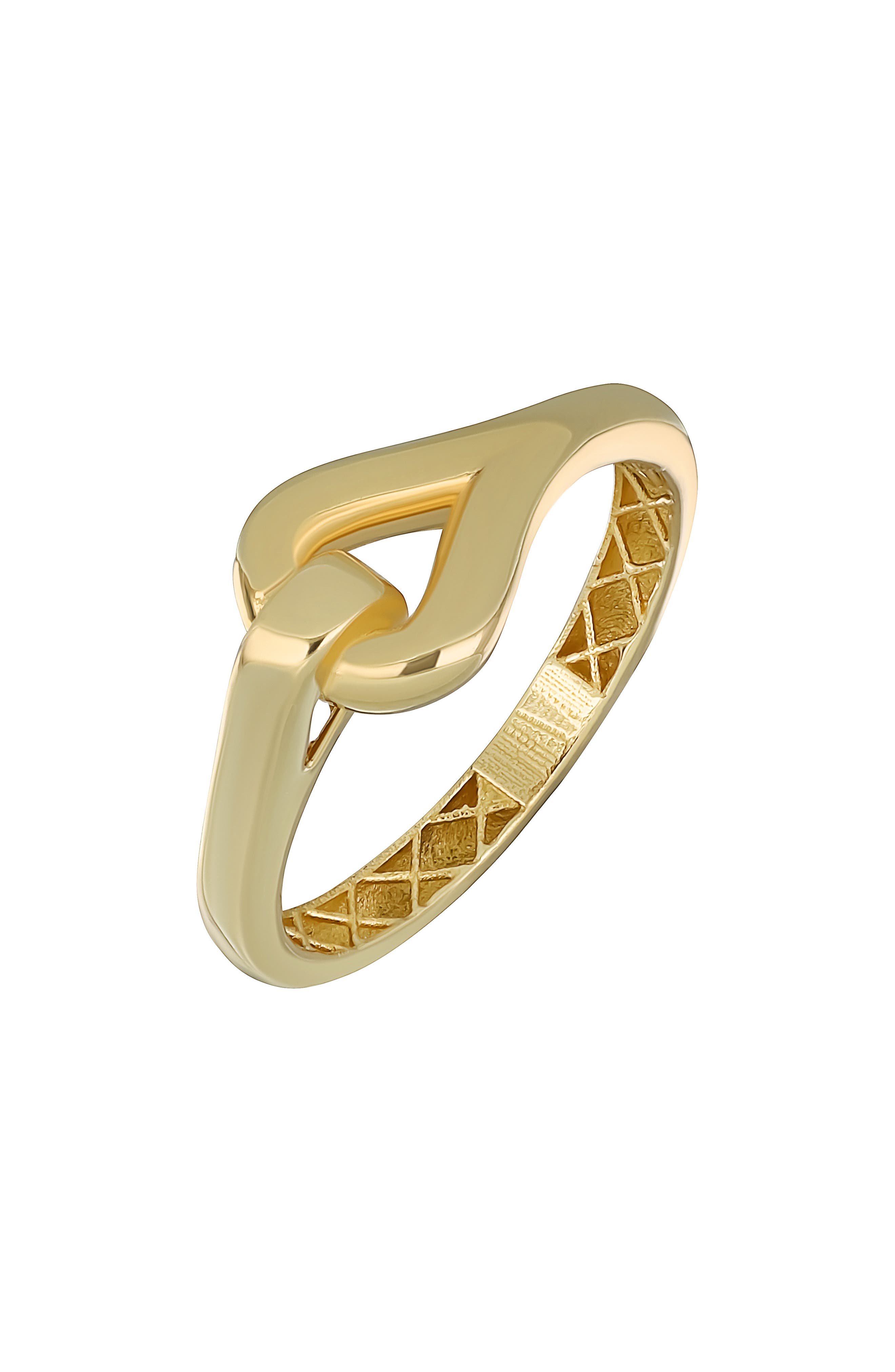 14k Gold Link Stackable Ring
