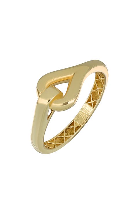 14k Gold Link Stackable Ring