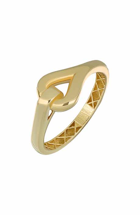 14k Gold Link Stackable Ring