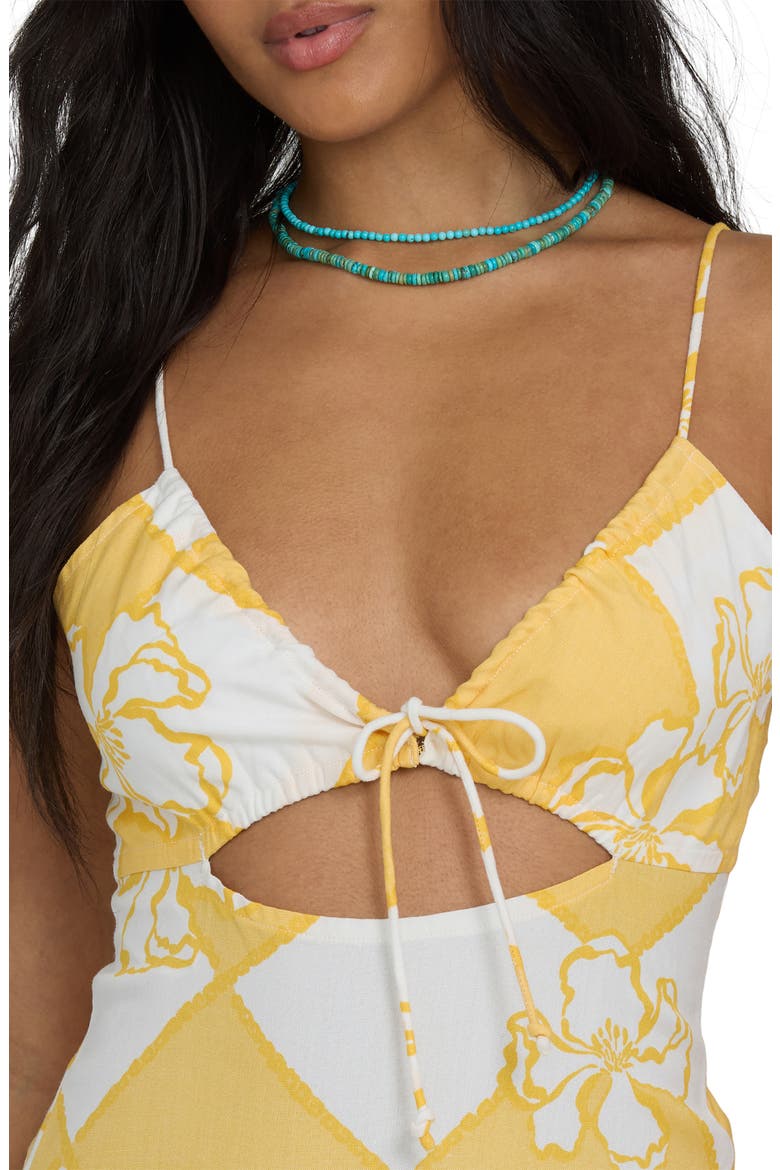Love Life Cutout Minidress, Alternate, color, SOFT YELLOW