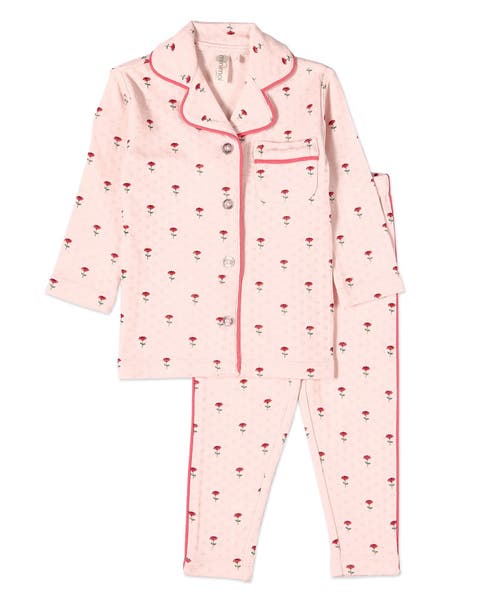 2 Piece Kids Girls Dreams Pointelle Pajama Set