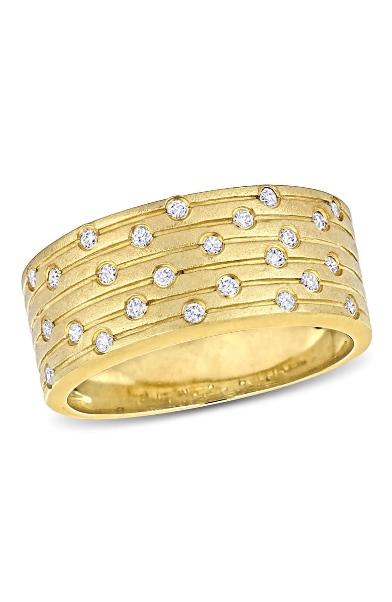 Julianna B. Diamond Studded Wide Band Ring 14k, Main, color, 14K Yellow Gold