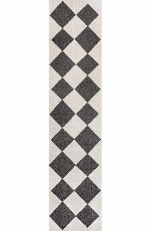 Draper Classic Geometric Diamond Pattern Area Rug
