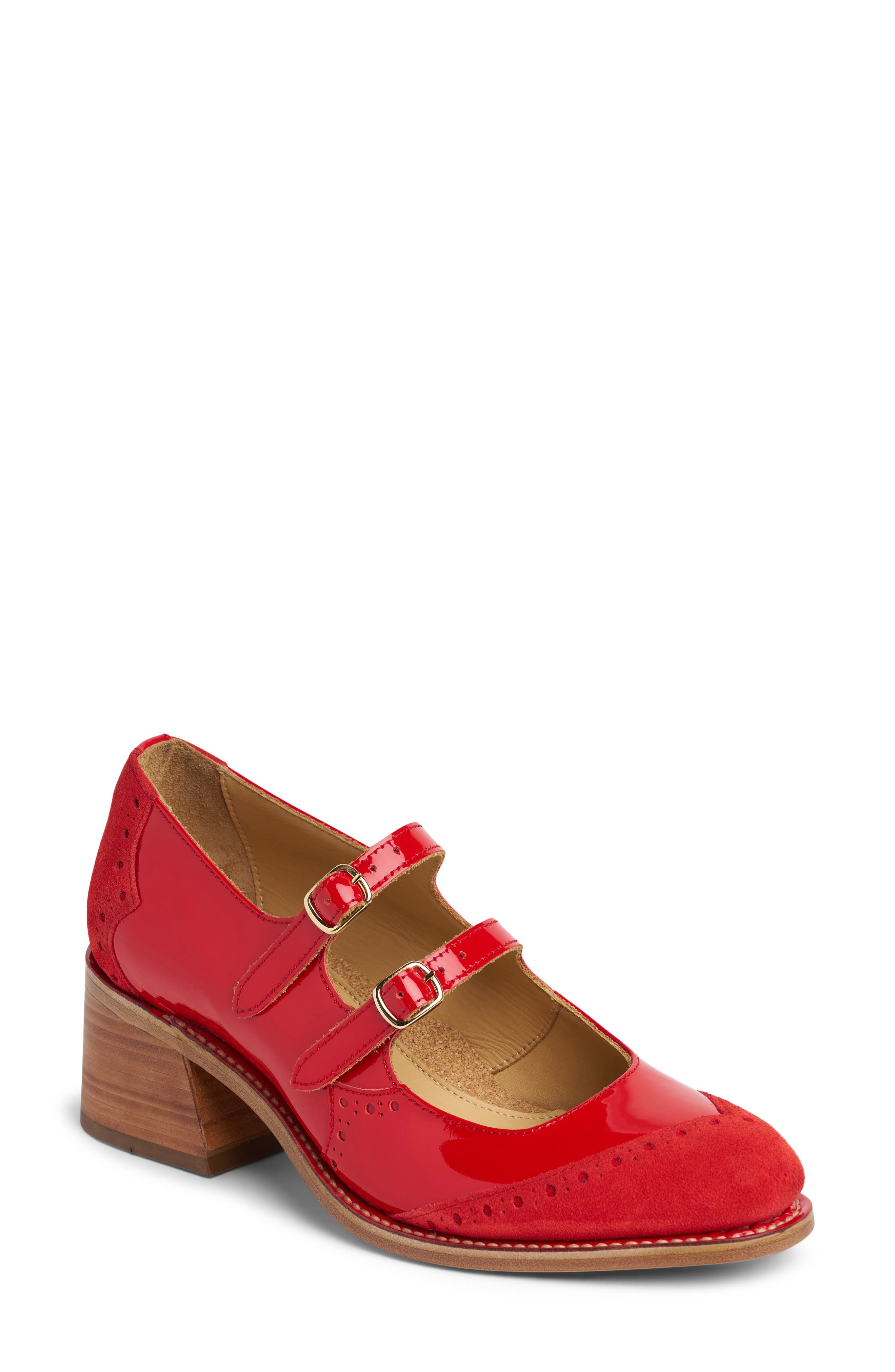 THE OFFICE OF US Miss Amelie Mary Jane Pump, Main, color, Chili Pepper