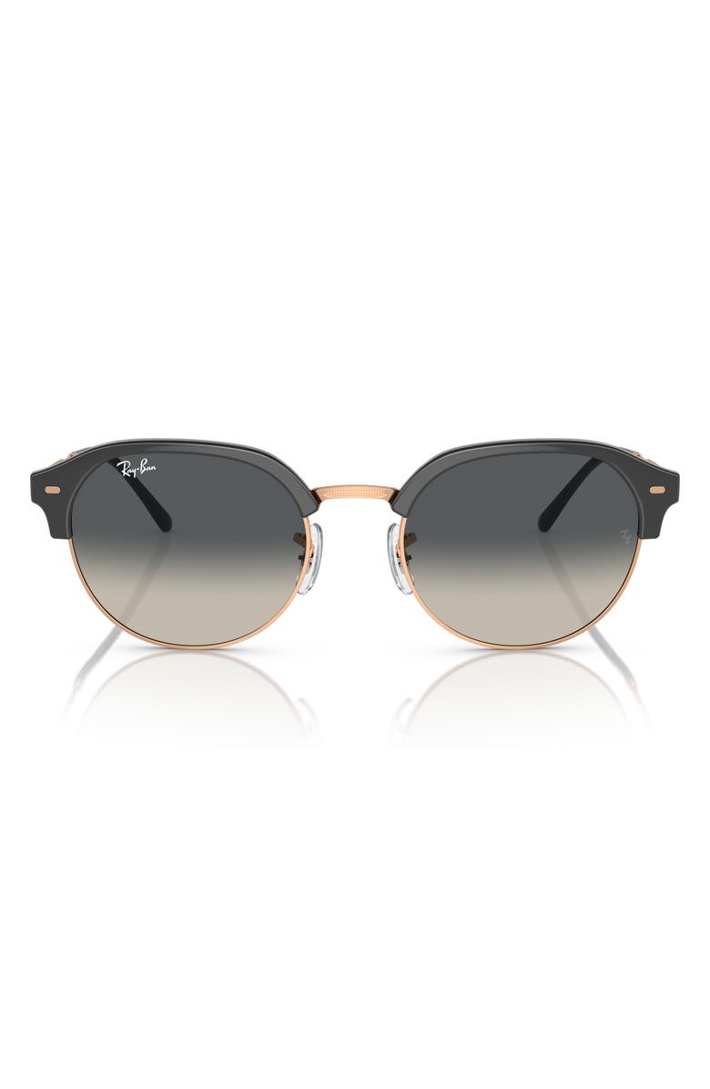 Ray-Ban Clubmaster 53mm Sunglasses, Main, color, Grey Flash