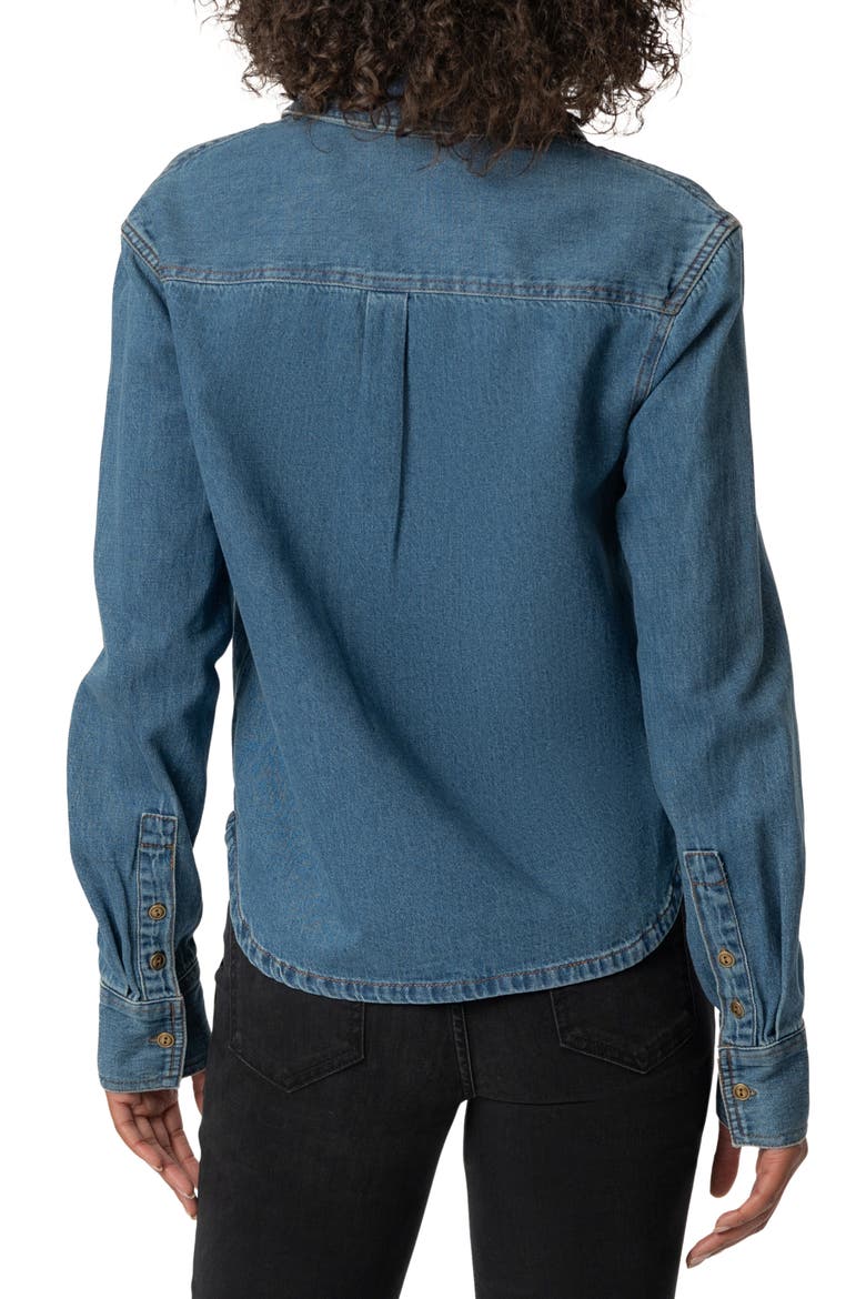 Iris Pullover Denim Shirt, Alternate, color, EASE