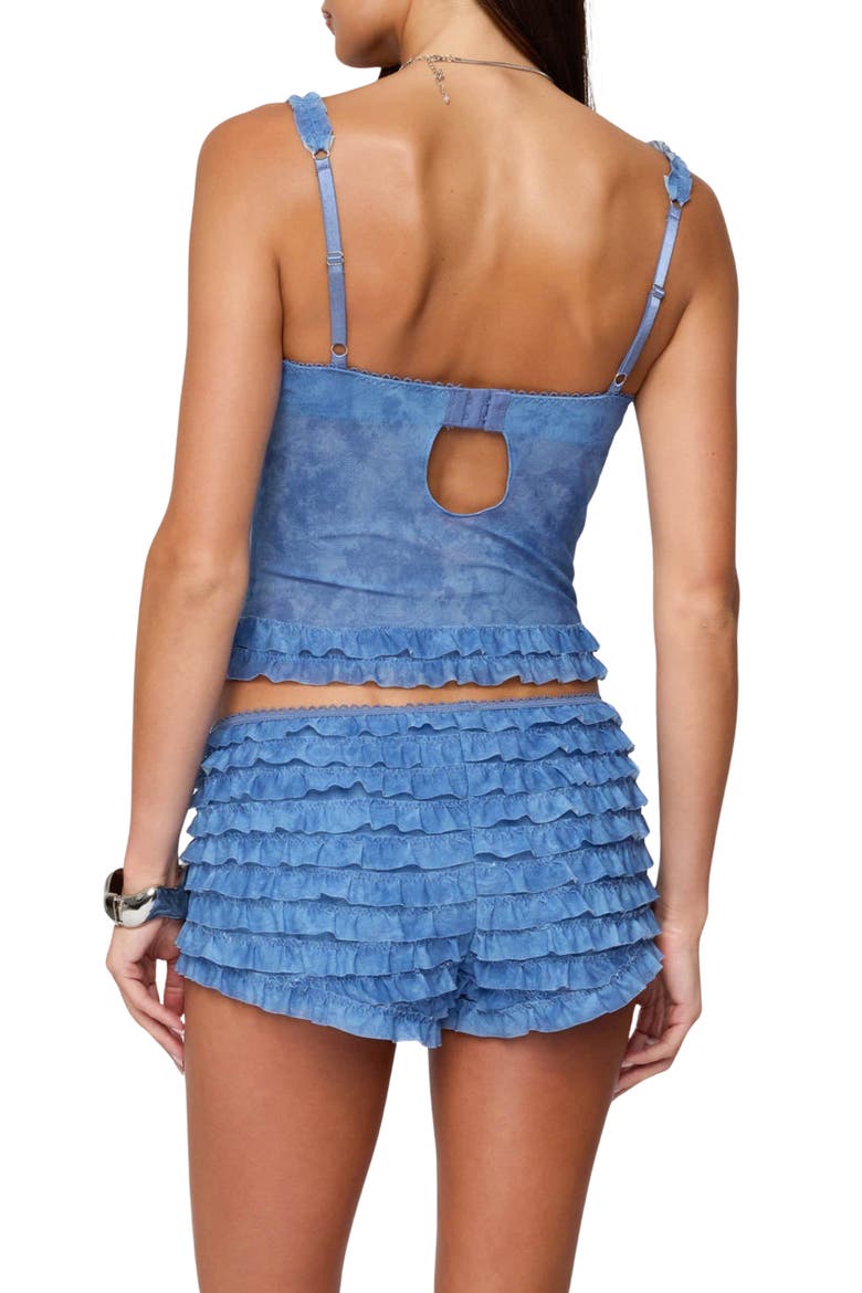 Shailee Ruffle Crop Camisole, Alternate, color, BLUE