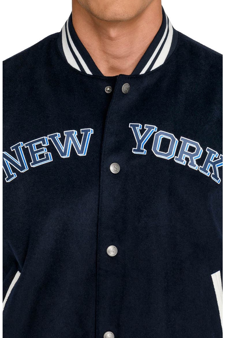 New York Rangers Varsity Jacket, Alternate, color, NAVY