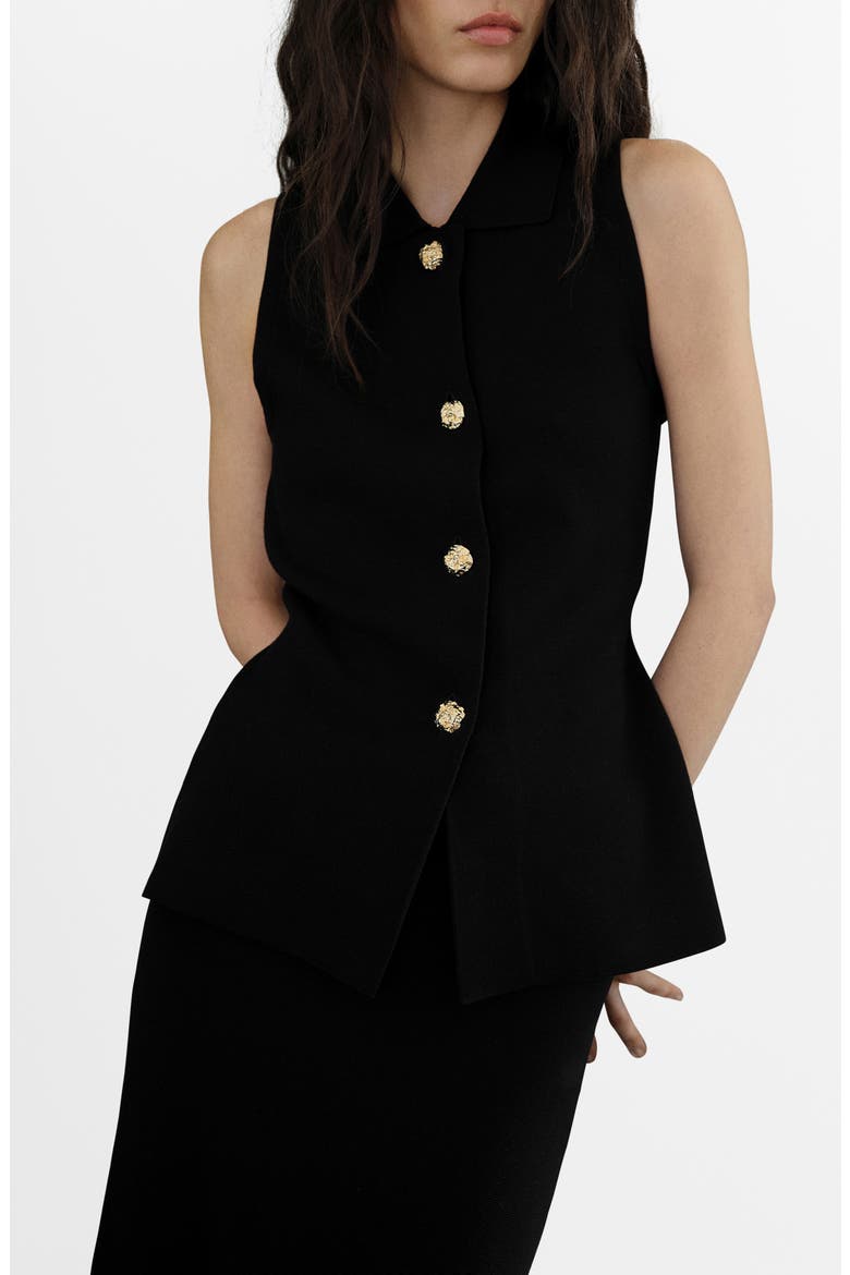 Lulu Vest, Main, color, BLACK