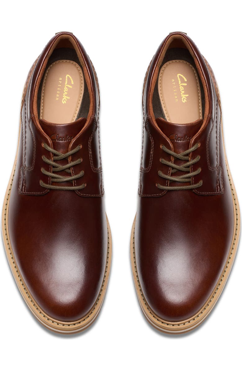 Clarks<sup>®</sup> Monahan Plain Toe Oxford, Alternate, color, Mahogany Combi