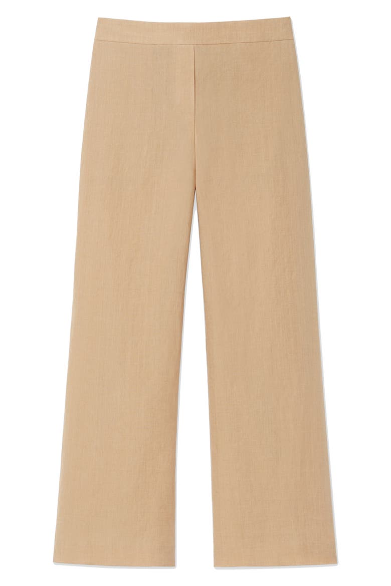 Columbus Linen Wide Leg Crop Pants, Alternate, color, MELBA MELANGE