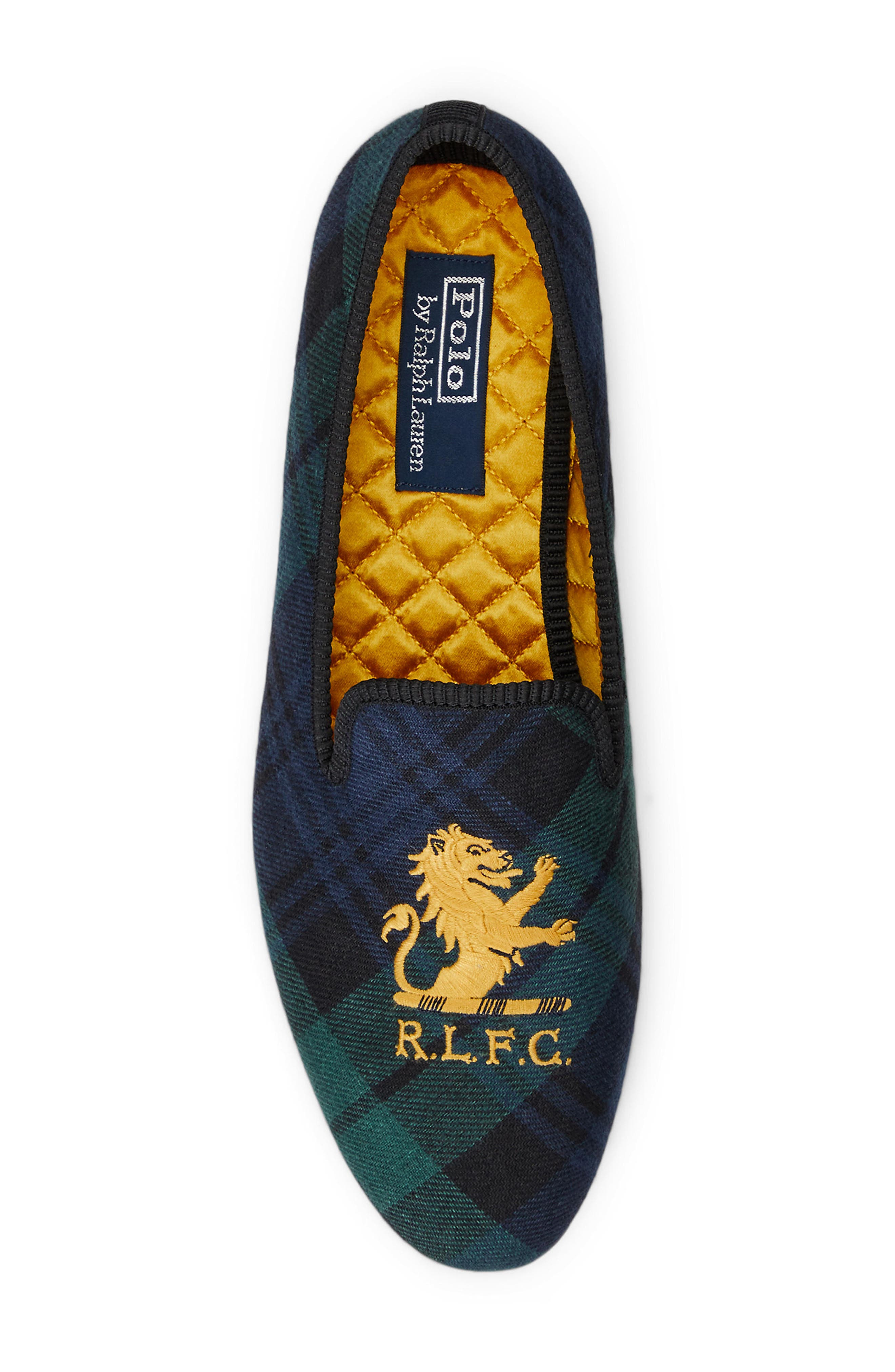 Polo Ralph Lauren Paxton Linen Slipper, Alternate, color, Black Multi